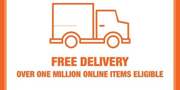 Home Depot's free shipping