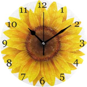 Flower Design Wall Clock