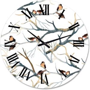 Little Birds Home Wall Clock: